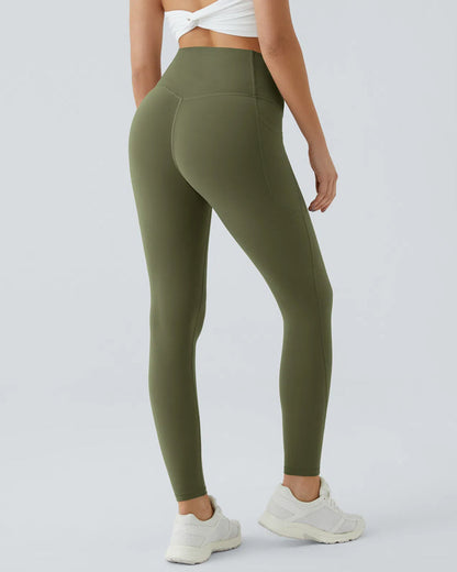 Butt Lifting Tummy Control Side Pocket High Waisted Shaping Training Leggings