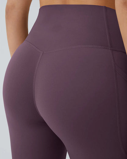 Butt Lifting Tummy Control Side Pocket High Waisted Shaping Training Leggings