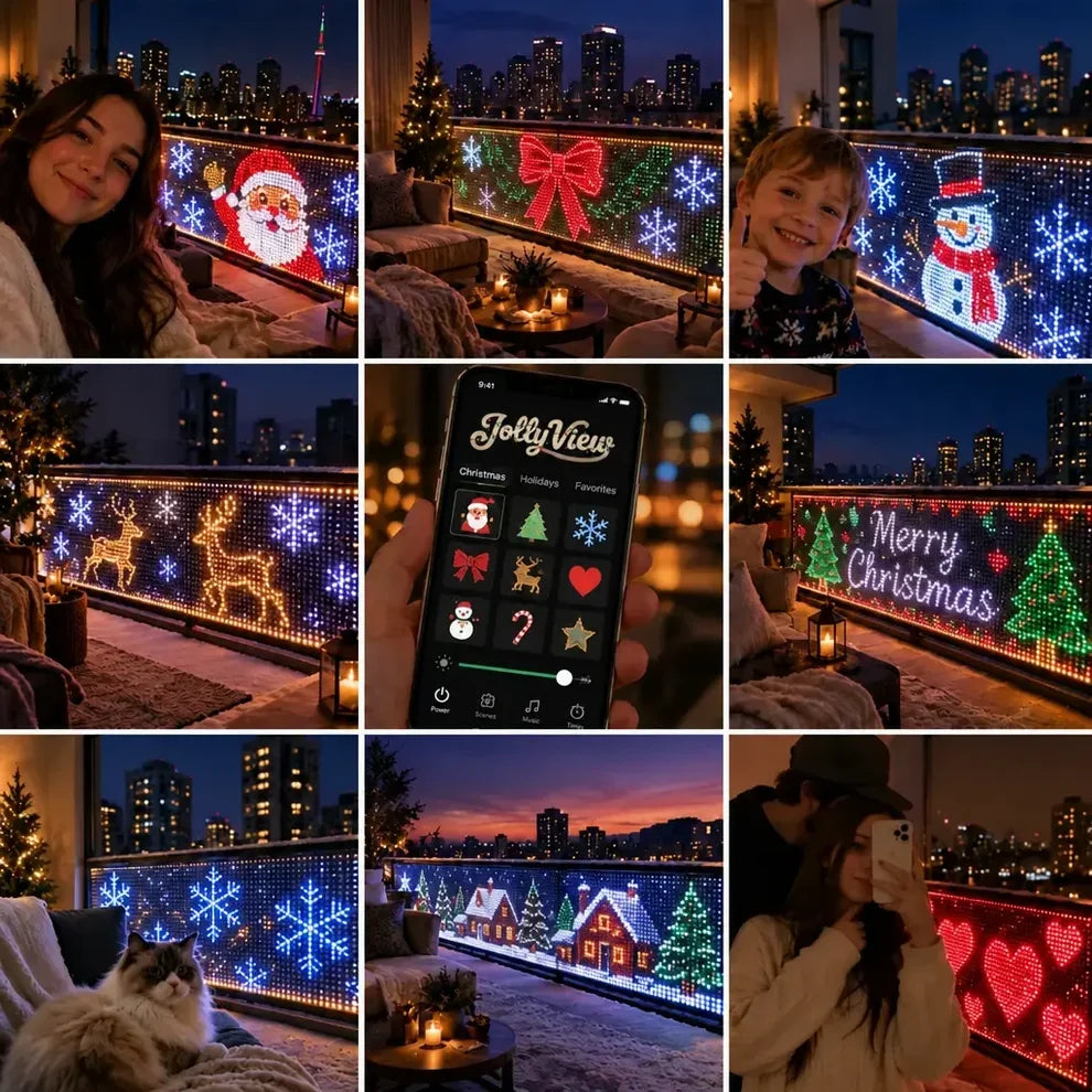 Save 40%! Aurevia Balcony Lights, Create Magical Christmas Display Easily