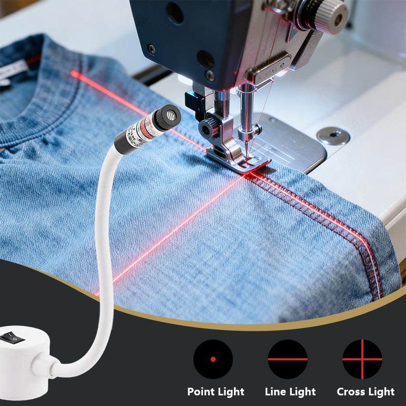 🔥New Year Sale – Magnetic Laser Guide Light for Precise Quilting & Sewing