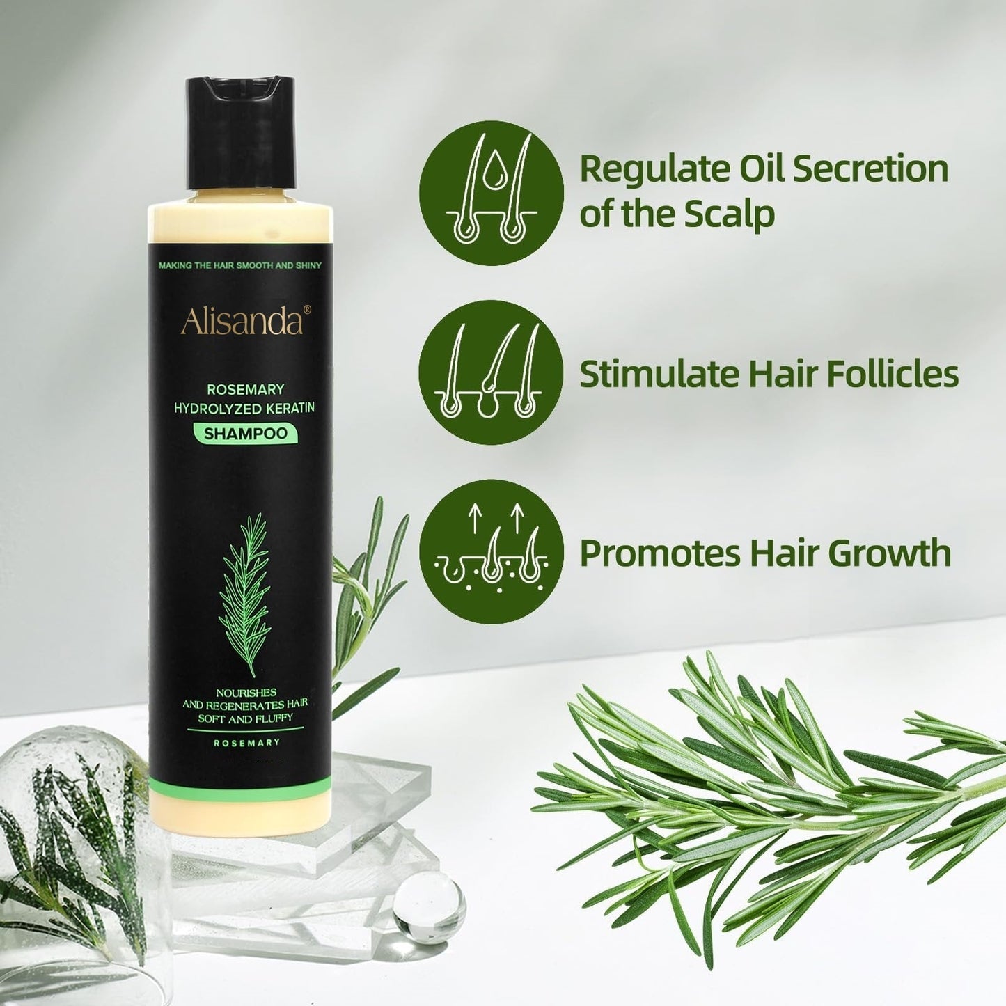 🔥LAST DAY 50% OFF - 🌿Organic Rosemary Hair Growth Shampoo