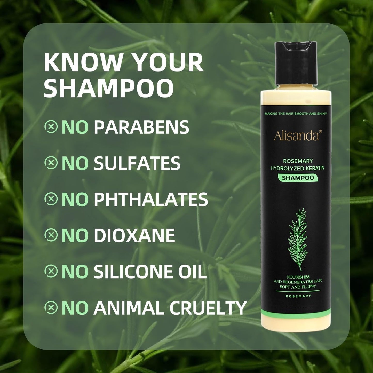 🔥LAST DAY 50% OFF - 🌿Organic Rosemary Hair Growth Shampoo