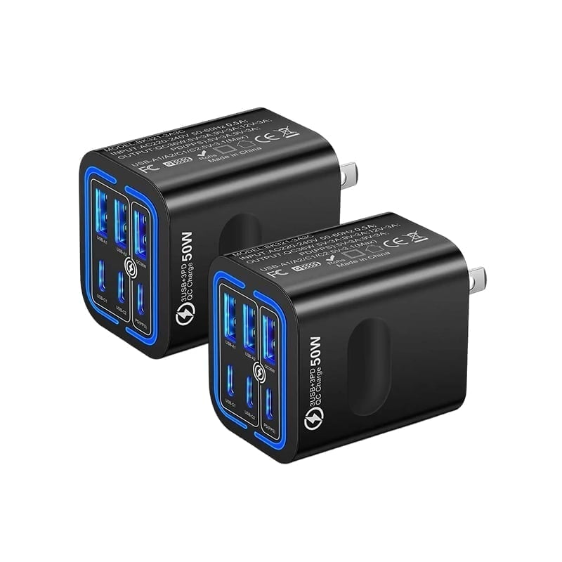 50W Multi-Port USB Fast Charger