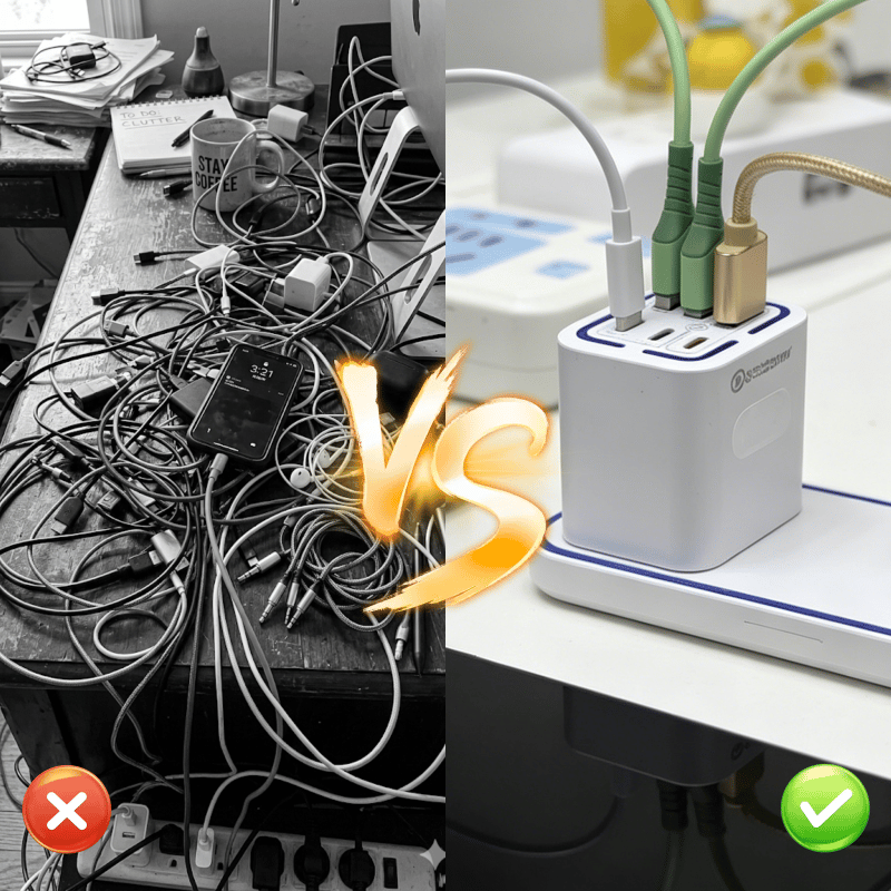 50W Multi-Port USB Fast Charger