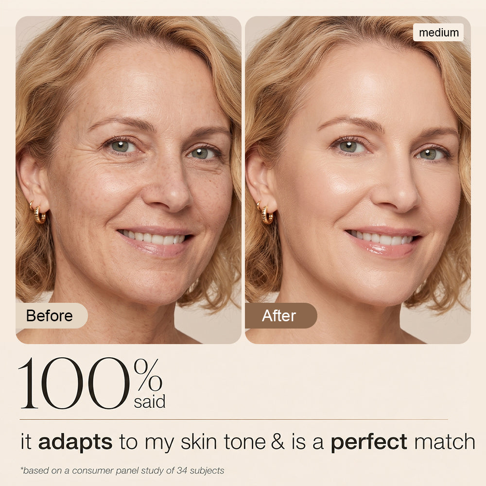 tarte CC tinted serum — Color-Correcting Tinted Serum, Color-Changing Shade-Matching Adaptisphere Technology, Lightweight Coverage, Waterproof, 16HR Wear, vegan & cruelty-free, light