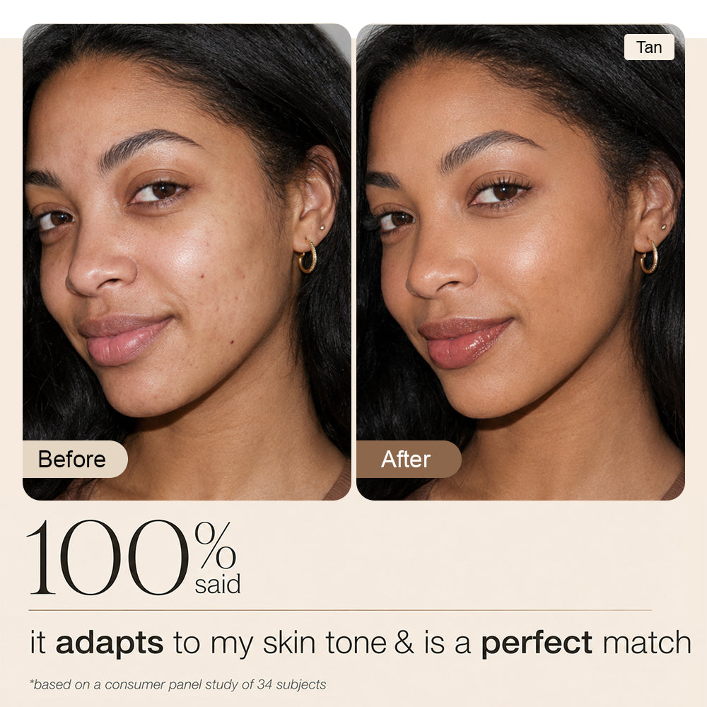 tarte CC tinted serum — Color-Correcting Tinted Serum, Color-Changing Shade-Matching Adaptisphere Technology, Lightweight Coverage, Waterproof, 16HR Wear, vegan & cruelty-free, light