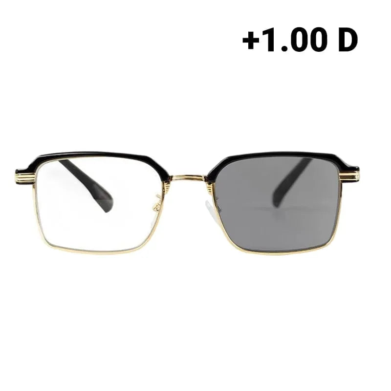 Black Gold Frame [HD Photochromic] / +1.00 diopter