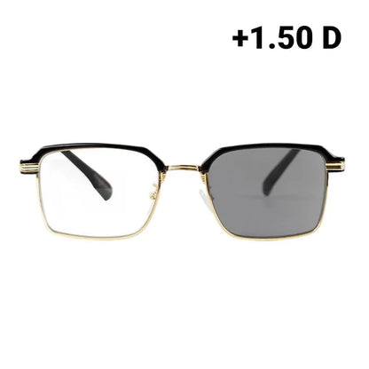 🔥Limited Time 50% OFF! Elegant Photochromic Reading Glasses, Anti-Fatigue HD Lens Business Eyewear for Middle-aged
