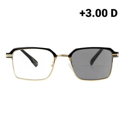 🔥Limited Time 50% OFF! Elegant Photochromic Reading Glasses, Anti-Fatigue HD Lens Business Eyewear for Middle-aged