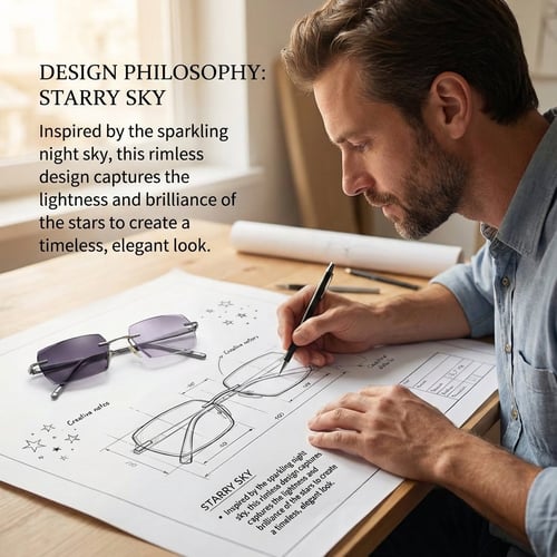 🏆【Co-Created by Designers】Gypsophila Smart Zoom and Color-Changing Reading Glasses, Auto Focus Distance Near Progressive Multi-focus HD Vision