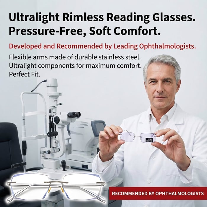 🏆【Co-Created by Designers】Gypsophila Smart Zoom and Color-Changing Reading Glasses, Auto Focus Distance Near Progressive Multi-focus HD Vision