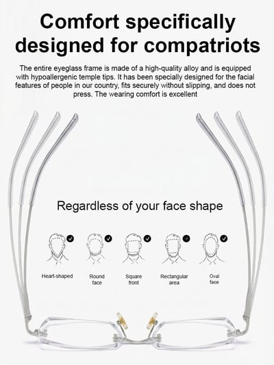 🏆【Co-Created by Designers】Gypsophila Smart Zoom and Color-Changing Reading Glasses, Auto Focus Distance Near Progressive Multi-focus HD Vision