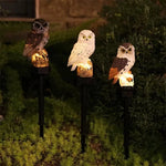 Solar Owl Pathway Light