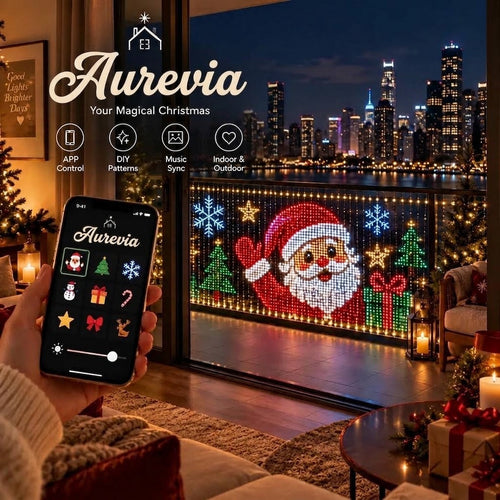Save 40%! Aurevia Balcony Lights, Create Magical Christmas Display Easily