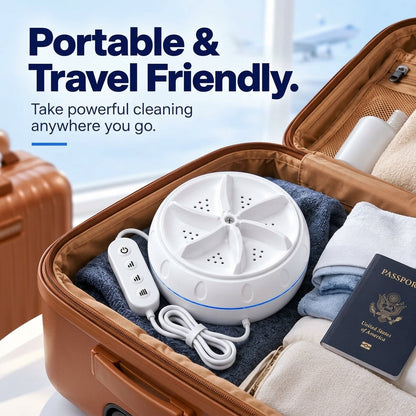 Small But Powerful, Portable Washer Perfect for Apartments & Trips