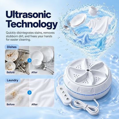 Small But Powerful, Portable Washer Perfect for Apartments & Trips