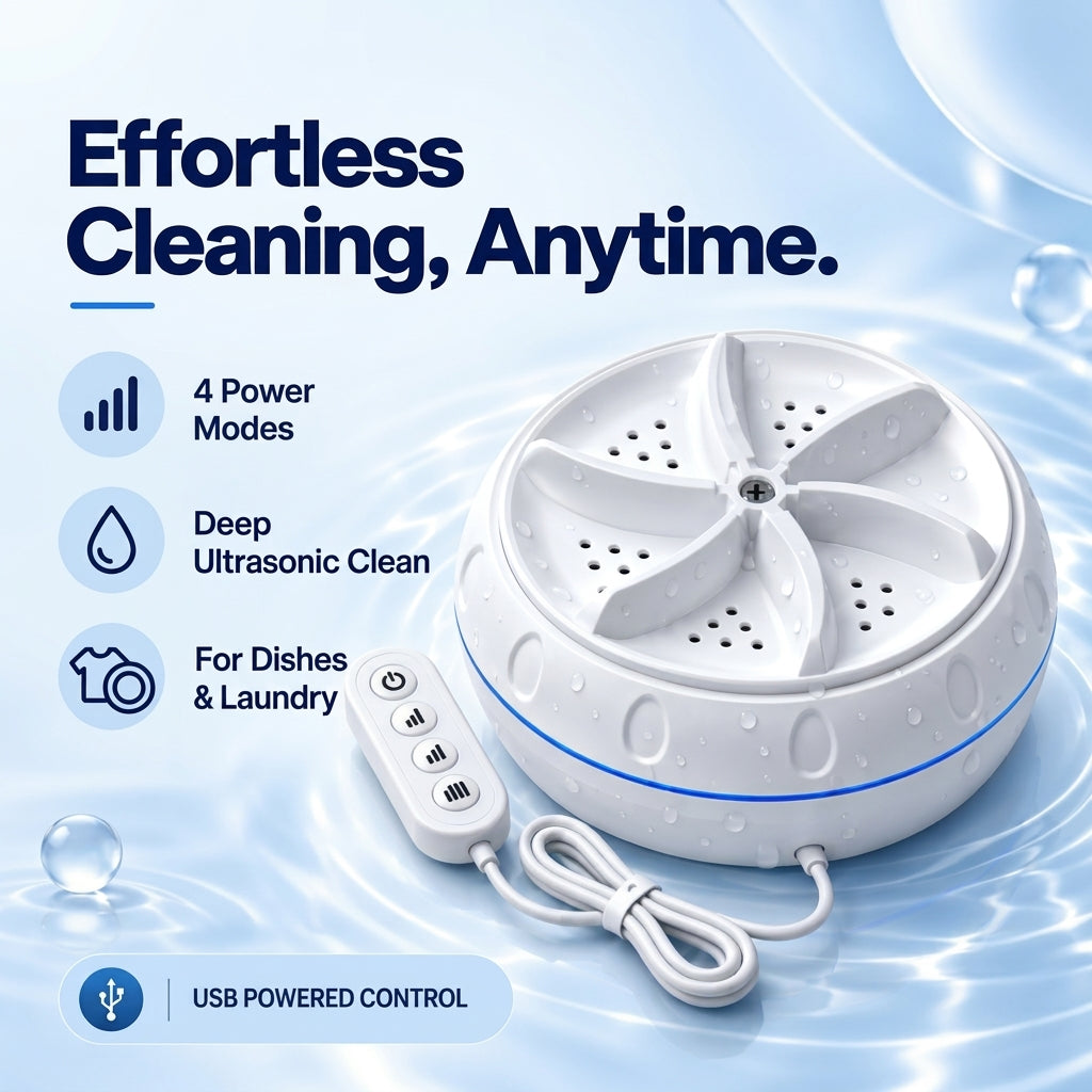 Small But Powerful, Portable Washer Perfect for Apartments & Trips