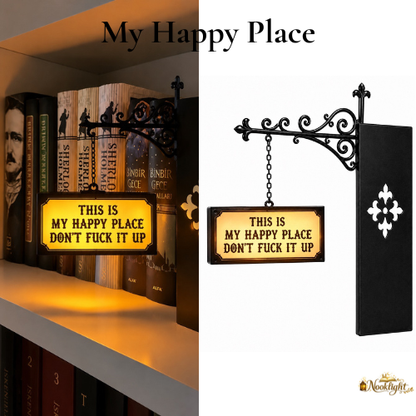 👻NookSpirit Ghost Reading Book Nook Light, Warm LED Hanging Ghost Lamp, Gothic Bookshelf Decor Gift for Book Lovers