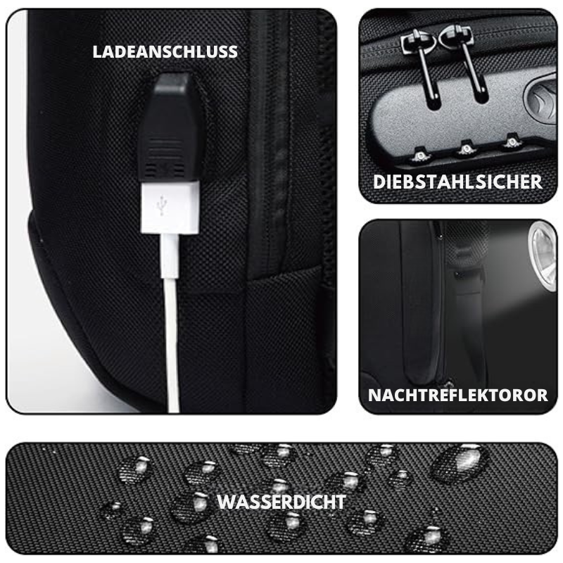 DefenX™ - Diebstahlsichere Umhängetasche