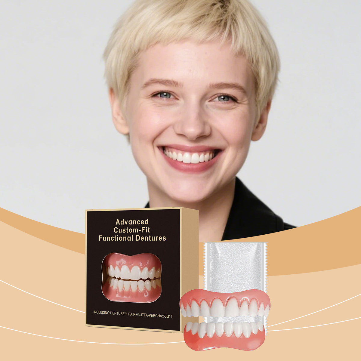 🌎Ends Today: 70% OFF! Custom-Fit Full Functional DenturesMake you more confident