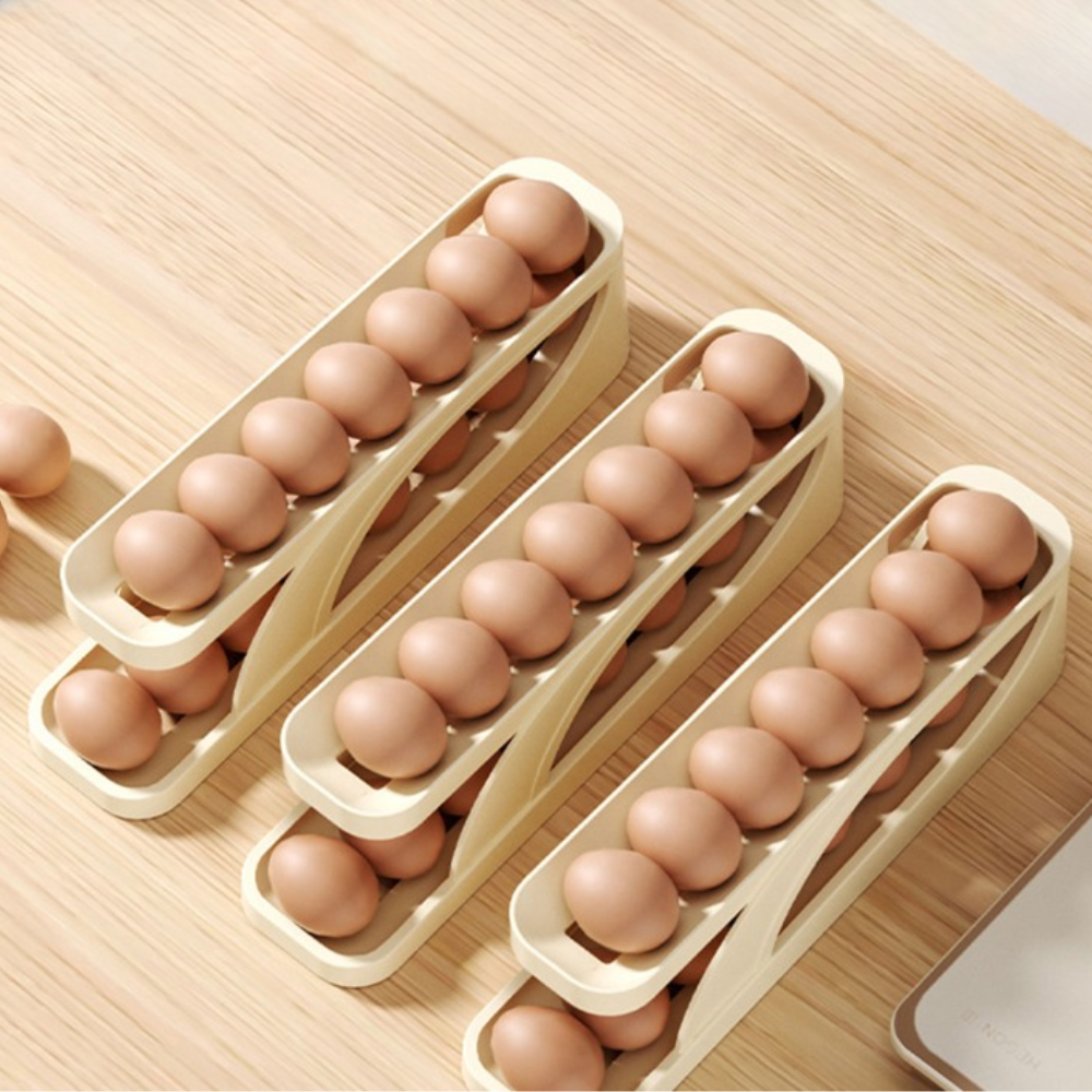 Automatisch rollendes Eierregal (1+1 GRATIS)