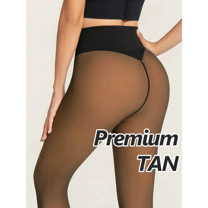 🎃2026 Halloween Special: 80% OFF!👑Sheer-Look Fleece-Lined High-Waist Tights for Winter