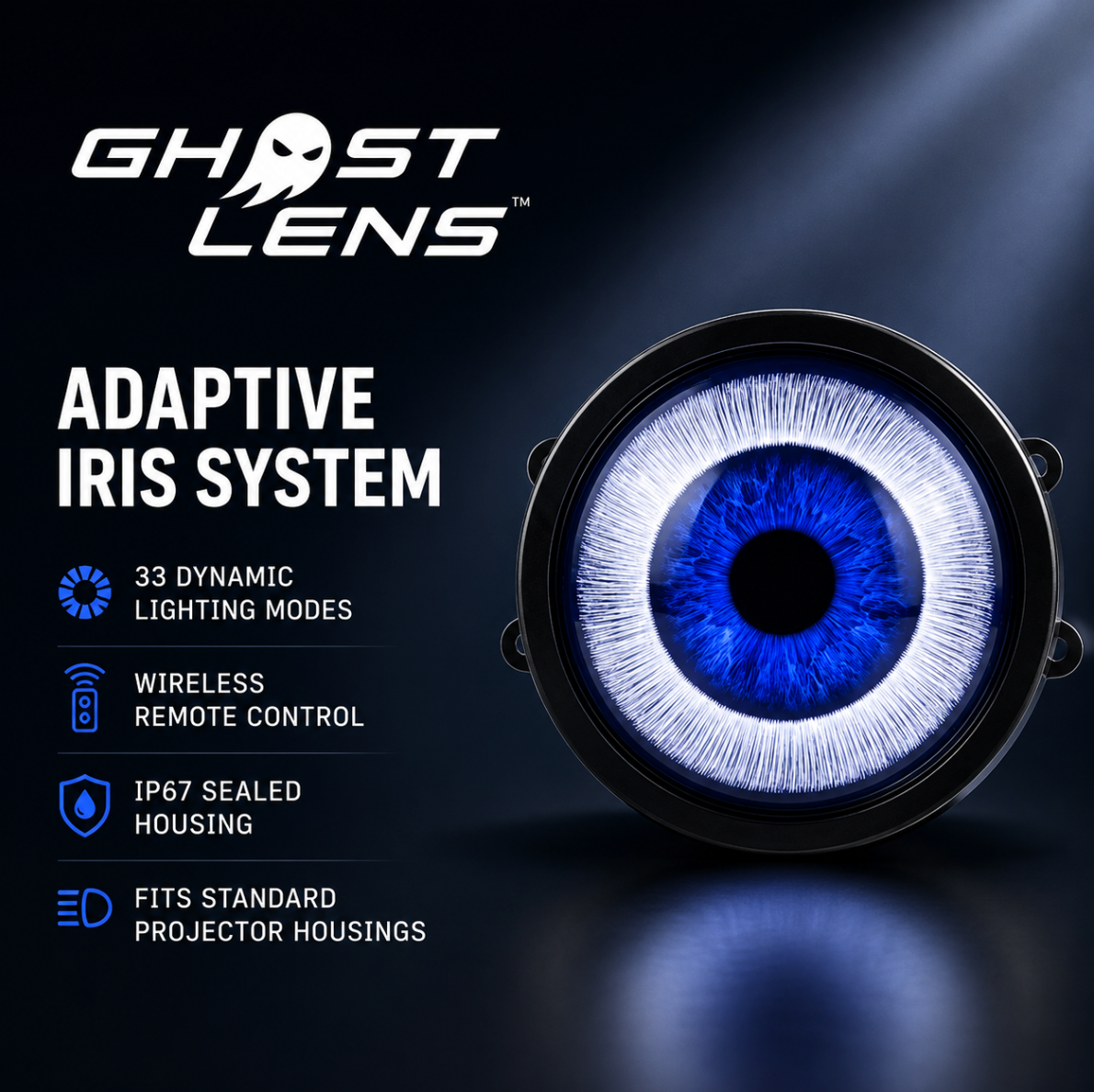 GhostLens Demon Eye LED Headlight Kit