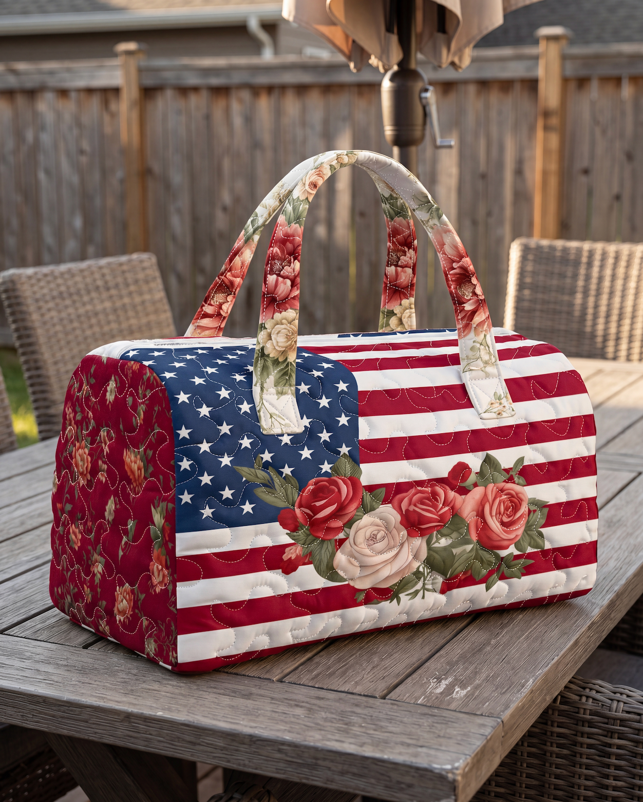 Jimmy Crafts - Handamde Quilted USA Tote Bag