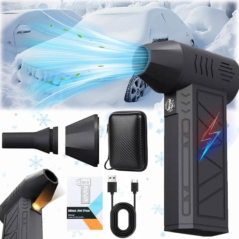 ❄️ Meet the  Winter Pro — The LED Turbo Blower That Clears Snow in Seconds.