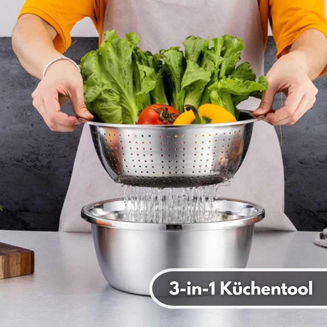 VersaWare™ - Multifunktionale Schüssel aus Edelstahl