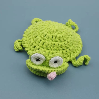 Whimsical 3D Crochet Lizard Coaster