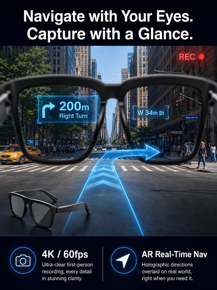 AI Smart Bluetooth Glasses-Ketaticeo