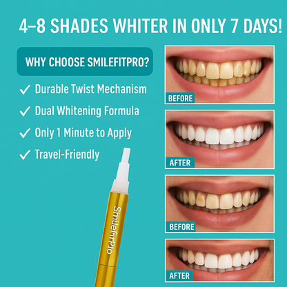Extra-Strength Teeth Whitening Serum Pen + Dual-Peroxide Formula & Xylitol