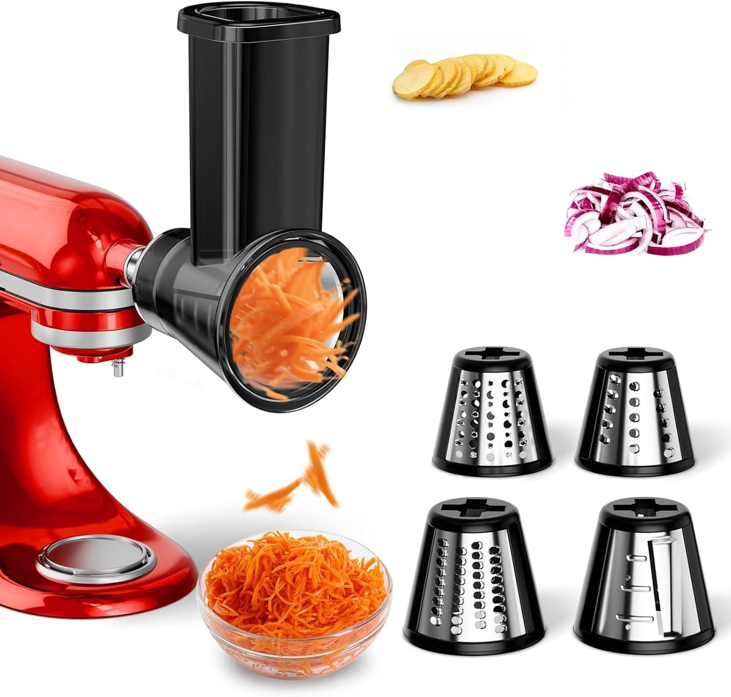 🧀 Premium Slicing and Shredding Attachments for Stand Mixers