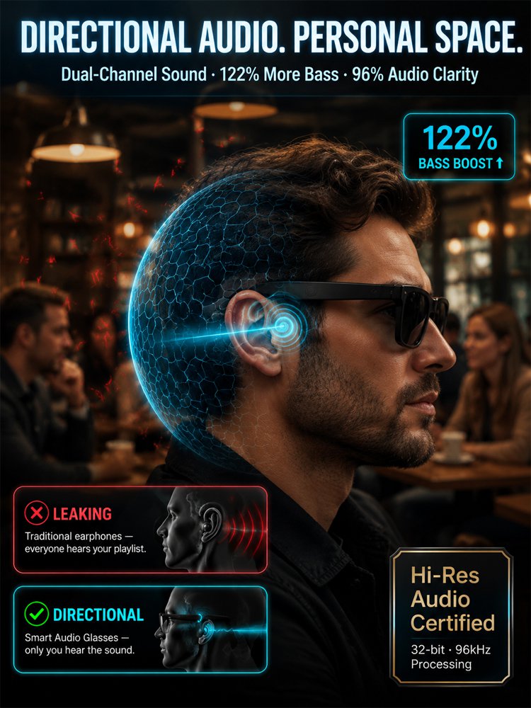 AI Smart Bluetooth Glasses-Ketaticeo