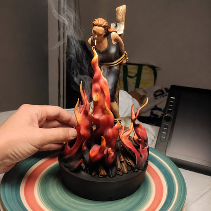 Witch Burn Sculpture Backflow Incense Burner | Gothic Art Incense Holder
