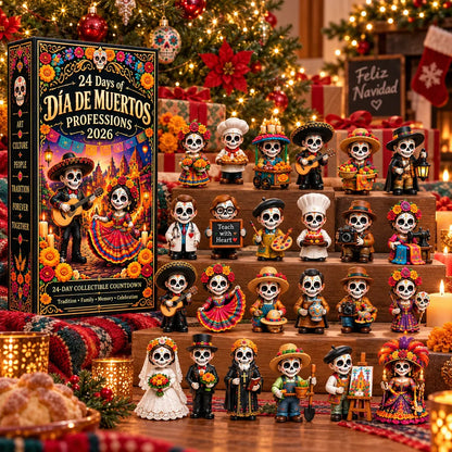 🧡💀 24 Days of Día de Muertos Professions Advent Calendar 2026 – 24 Unique Calavera Collectible Figures