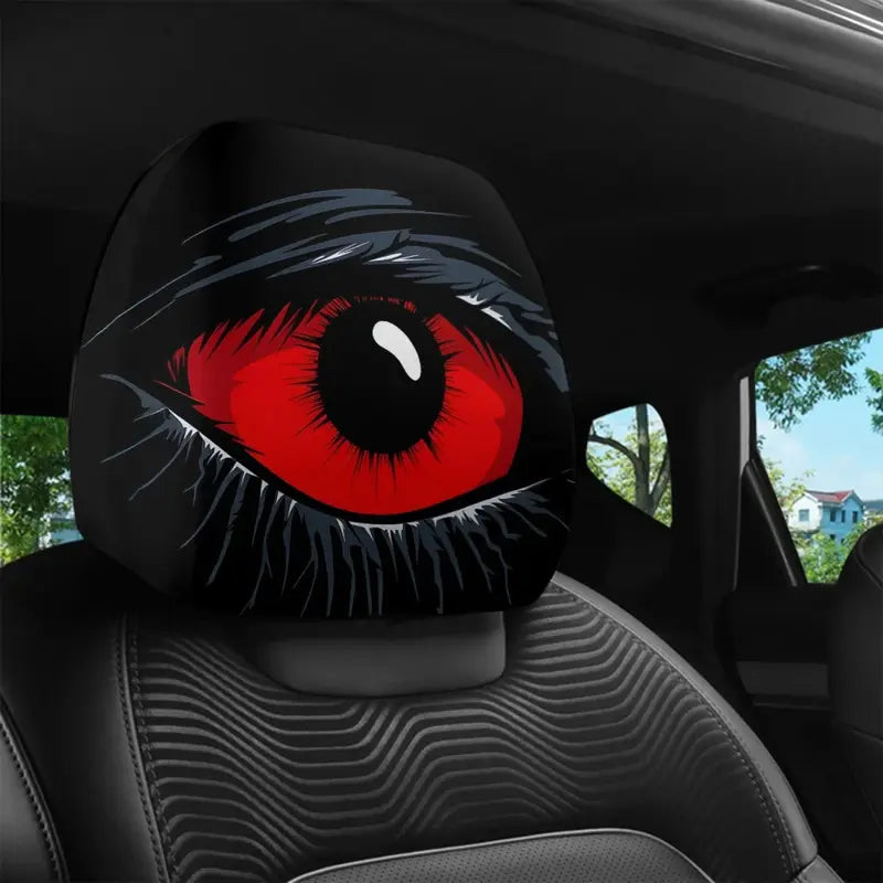 🔥Buy 1 Get 1 Free🔥 Gothic Phantom Skull Car Headrest Covers, Horror Car Accessories