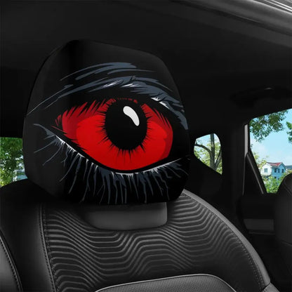 🔥Buy 1 Get 1 Free🔥 Gothic Phantom Skull Car Headrest Covers, Horror Car Accessories