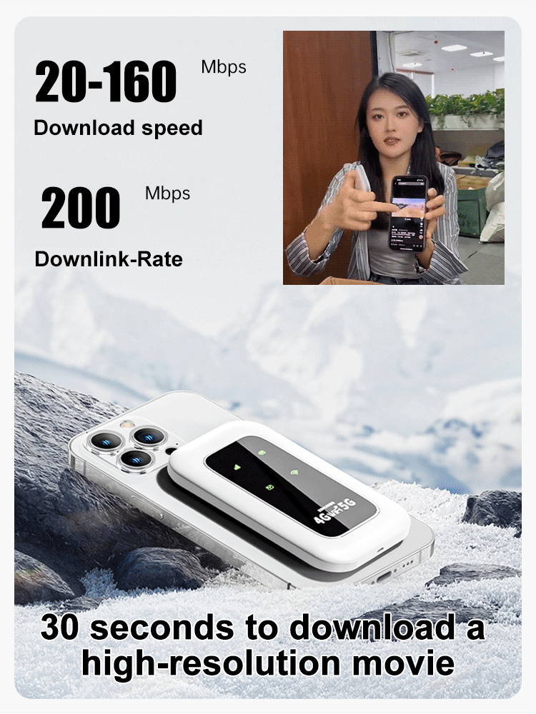 [Power on and use] All-network portable wifi