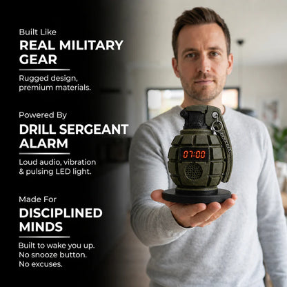 Early Drill™ Grenade Alarm Clock