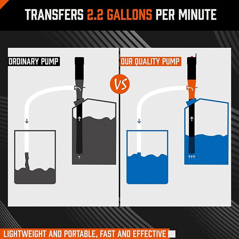 Portable battery pump suitable for gasoline, liquid fuel/water transfer, high-efficiency diesel/fuel transfer pump