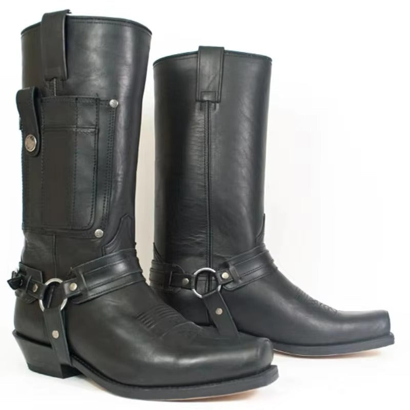 🔥PU Leather Slip on Boots Breathable Chelsea Boots - Free Shipping