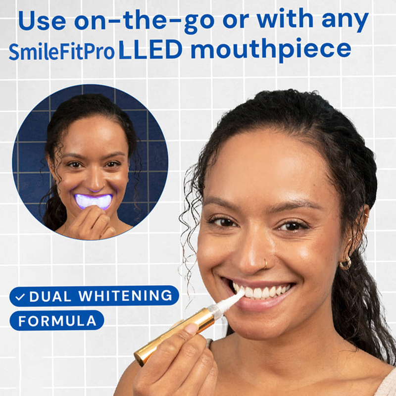 Extra-Strength Teeth Whitening Serum Pen + Dual-Peroxide Formula & Xylitol