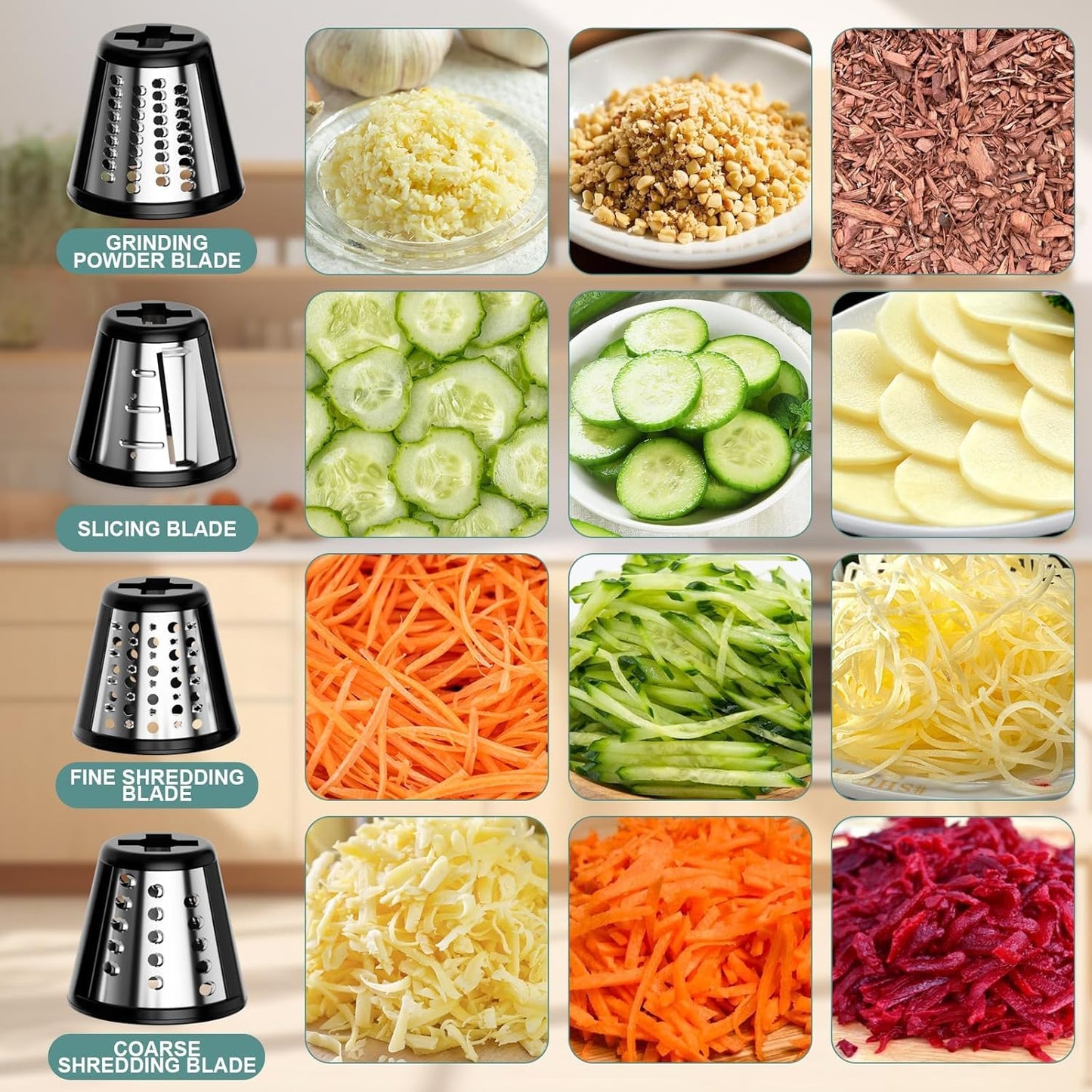🧀 Premium Slicing and Shredding Attachments for Stand Mixers