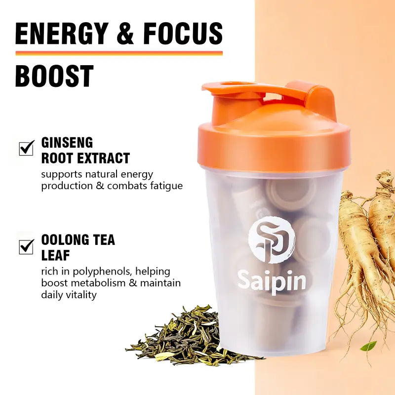 🔥【BOGO Deal】Loaded Tea Energy Drink Mix ，( Saipin FREE Shaker) No Sugar Clean Focus Calm Power for Work Gym On The Go，4X Active Power Healthy