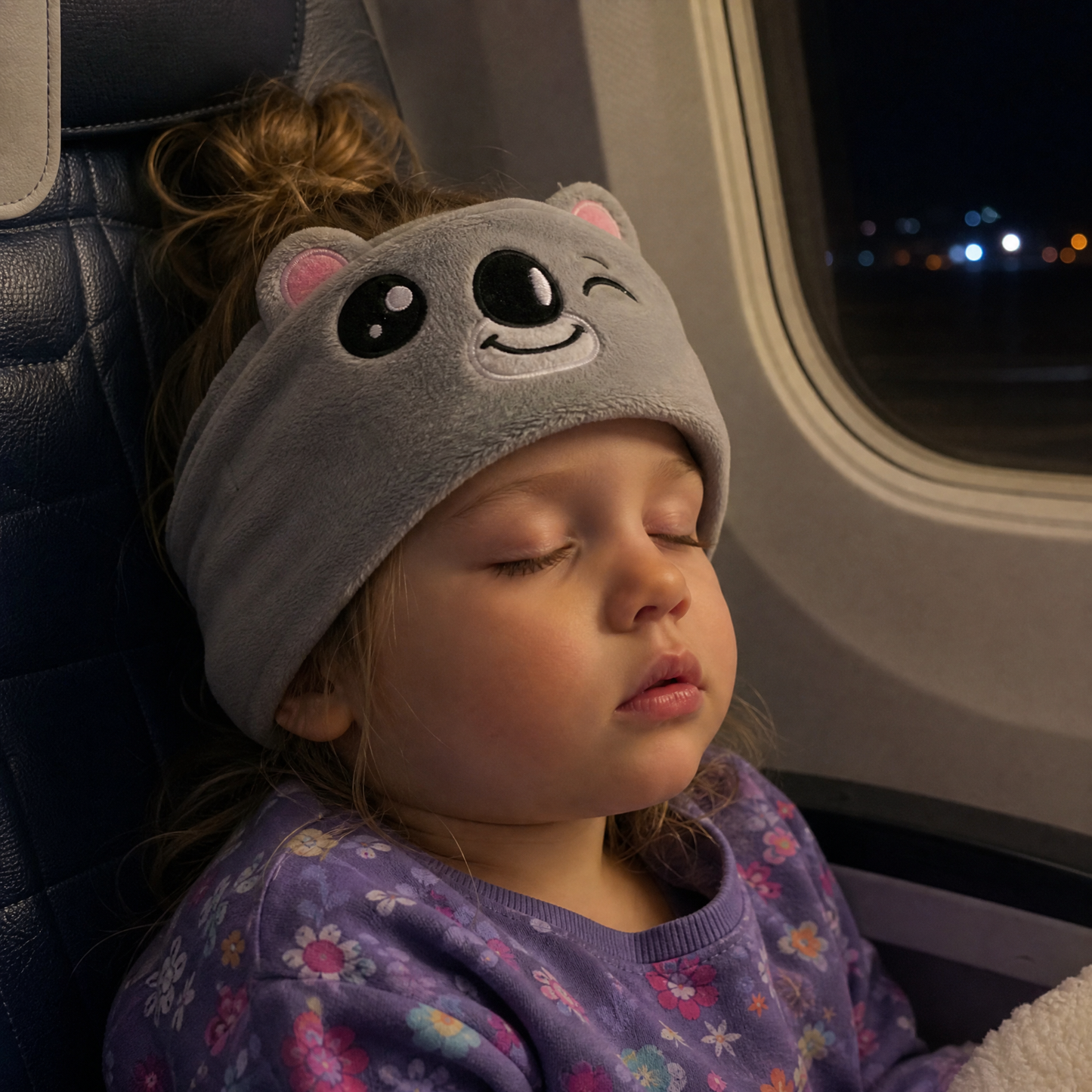 🐾Snugsy Buds 2.0 Kids Sleep Headband Headphones, Soft Fleece Cartoon Wireless Sleeping Earphones for Children &
