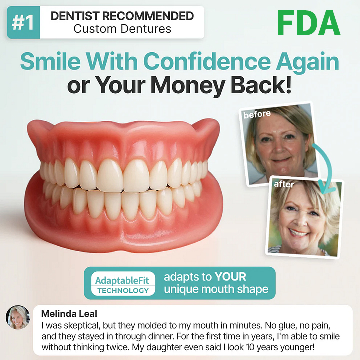🔥Ends Today: 70% OFF! ROSOPLTM Custom-Fit Full Functional DenturesMake you more confident