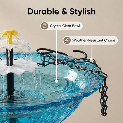 🎁 Limited-Time Offer | Solar Cascade Hanging Bird Bath Fountain  -$AC