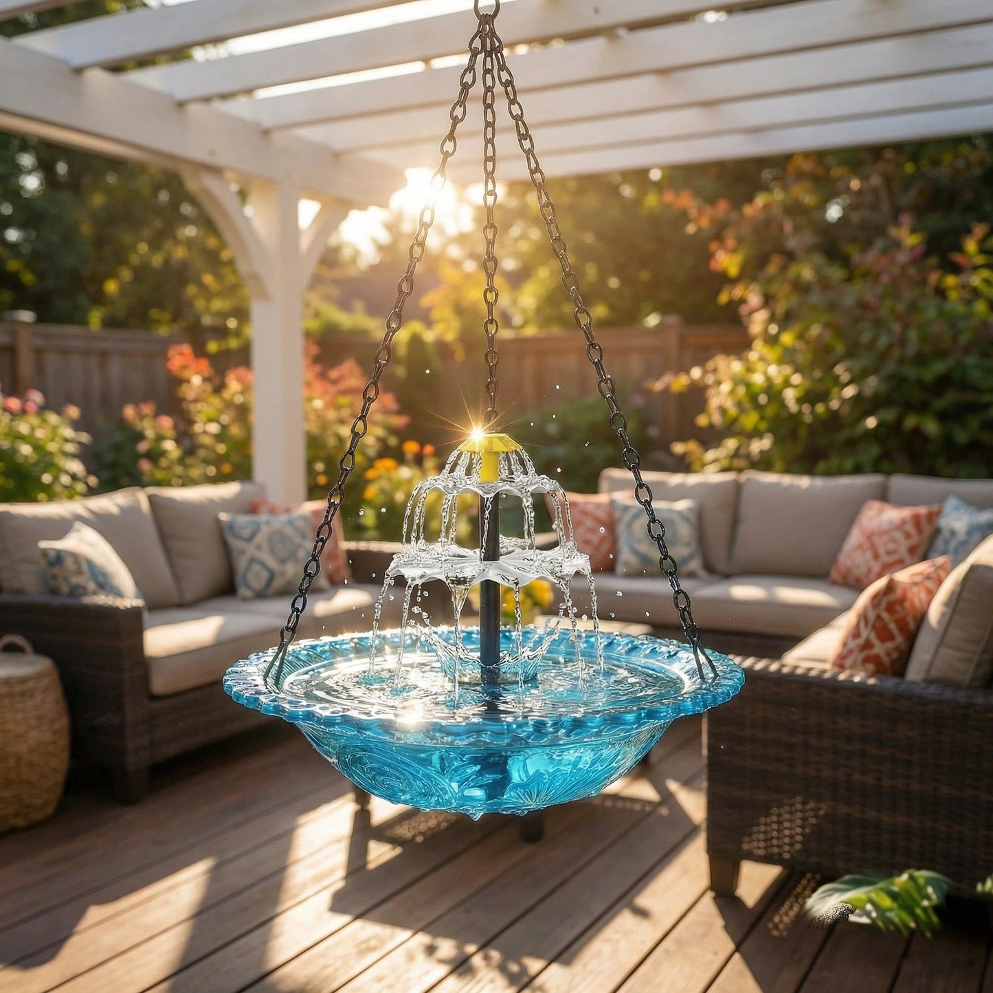 🎁 Limited-Time Offer | Solar Cascade Hanging Bird Bath Fountain  -$AC